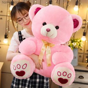 Plush muñecas New Huggale Toy de alta calidad Lindo dibujos animados de peluche Big Teddy Toys Llughed Plush Plush Bear Doll Birthday Gift para niños Y240415