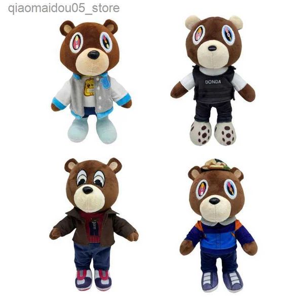 Poupées en peluche Nouveau Kanye ours en peluche peluche peluche peluche ours de remise des diplômes poupée ours en peluche peluche ours poupée Q240227