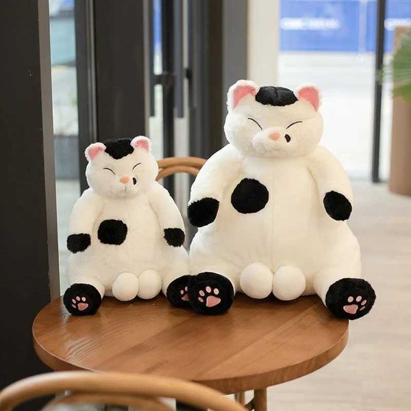 Plush muñecas recién llegadas 35 cm Kawaii Kawaii Soft Feat Feat Toy lleno de muñecas de animales Regalo para niños Lindo almohada de gato Chubby Decoración del hogar J240410