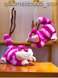 Poupées en peluche Original Alices Adventures in Wonderland Cheshire Cat Big Soft Remplissage Animal Poupée Cadeau De Noël Classique En Peluche Jouet Q240227