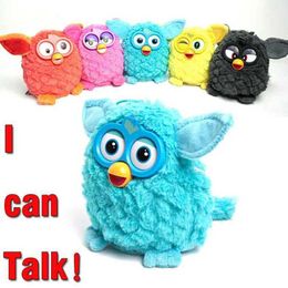 Plush -poppen Phoebe Firbi Fuby Owl Plush opname en Smart Toy Gift J240410