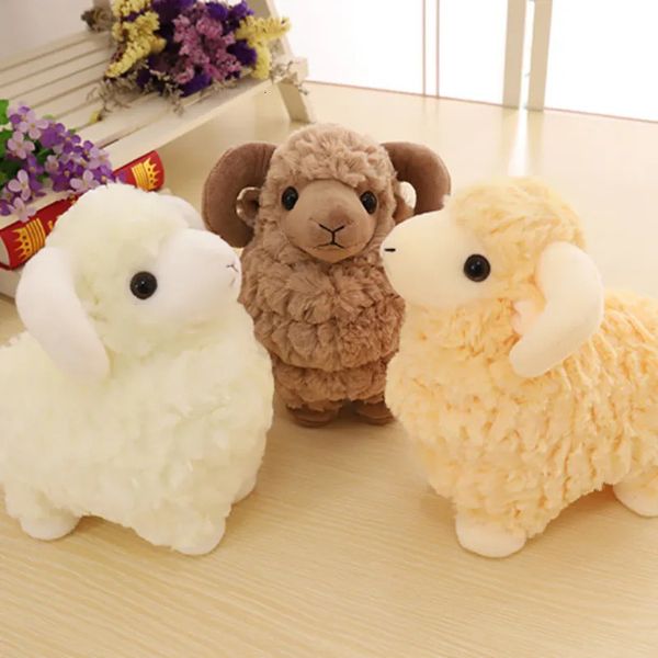 Poupées en peluche Simulation peluche mouton jouet peluche animal agneau chèvre jouets doux peluche animal simulé très mignon mouton jouet chiffon poupée peluches 230927