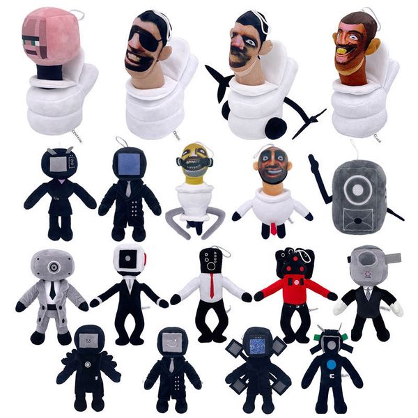 Poupées en peluche Skibidi toilettes poupée en peluche jouets cadeaux à collectionner pour enfants fans adultes anniversaire Anime jeu Figure Titan TV homme caméraman 230823