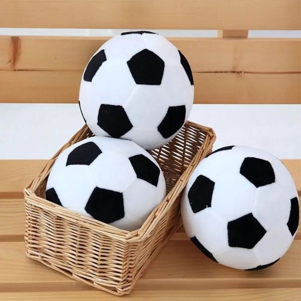 Muñecos de peluche de fútbol, pelota deportiva, almohada de peluche, juguete suave, fútbol realista, decoración del sofá para el hogar, cojín para niños, regalo para niños 231116