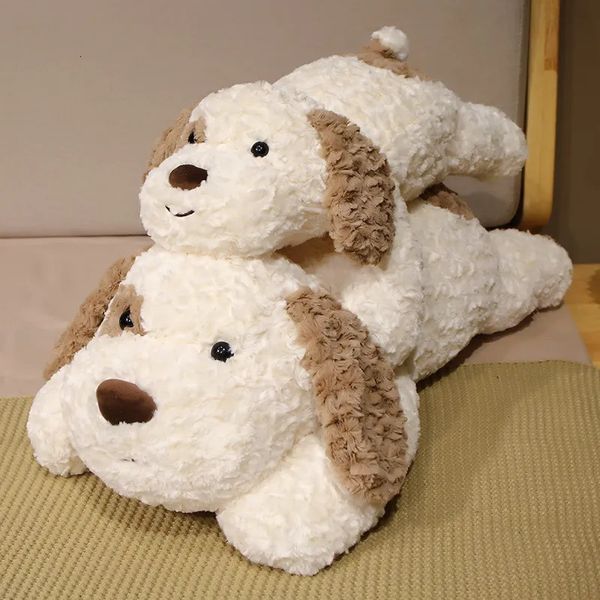 Muñecas de peluche Suave Kawaii Perro tumbado Almohada Muñeca Relleno Juguete para mascotas Bebé Dormir Cojín largo Acompañar regalo para novia Kid 231007