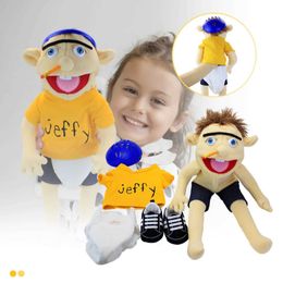 Muñecas de peluches suaves de juguete de peluche títere usado para jugar con casas bromas divertidas juguetes títeres regalo de cumpleaños para niños con la boca del trabajo J240410