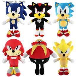 Poupées en peluche Sonic peluche jouet ombre Amy Rose peluche poupée personnage de dessin animé Miles puissance Dr. Eggman poupée jouet pour enfants cadeau d'anniversaire Q240322