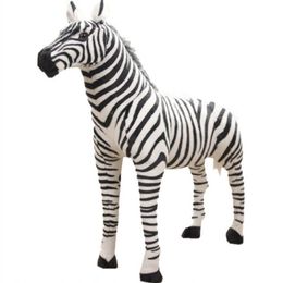 Pluche poppen staande zebra knuffels pluche speelgoed kinderen speelgoed simulatie zebra poppen pography props kerst verjaardagscadeaus 230523