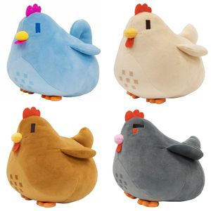 Poupées en peluche StardewValley jeu Peluche poulet doux remplissage Animal Kawaii dessin animé jouet bébé compagnon lancer oreiller Peluche année cadeau 231115