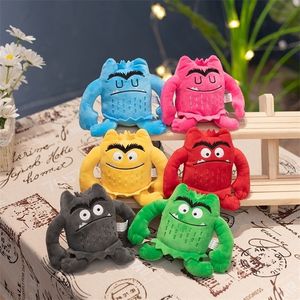 Plush Dolls The Color Monster Monsters Plush Toy Small Emotions Cartoon Animal Teaching Kids Book Figuur Plushie Early Education Peluche 220913