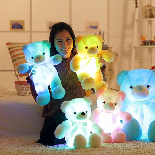 Poupées en peluche lien VIP 50 cm éclairage créatif LED ours en peluche animaux en peluche jouet 221012