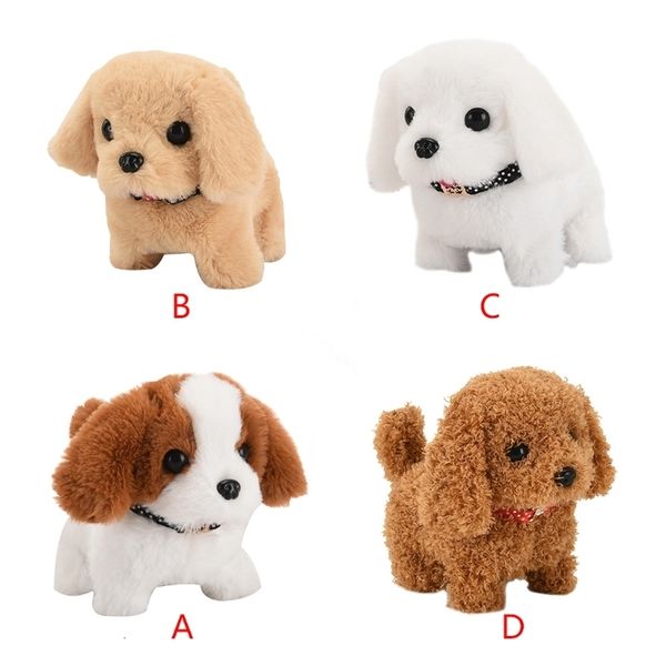 Muñecos de peluche que caminan ladrando Cachorro lindo Juguete para perros con control de batería Regalo de cumpleaños de Halloween para niños Niñas Kawaii Juguetes de peluche electrónicos 230427