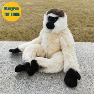 Poupées en peluche Gibbon blanc singe Plushie Sifaka jouets en peluche animaux réalistes simulation poupée en peluche Kawai jouet cadeaux pour enfants 230921