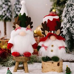 Decoraciones navideñas de gnomo de peluche decoración de muñecas decoración para el hogar de vacaciones gracias dando regalos de día 1103