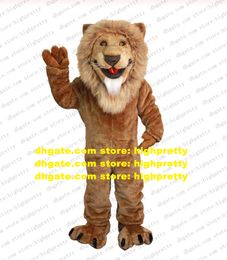 Costume de mascotte Simba du roi Lion marron en peluche, tenue de personnage de dessin animé pour adulte, Costume de foire du Temple des Arts du spectacle zz7716