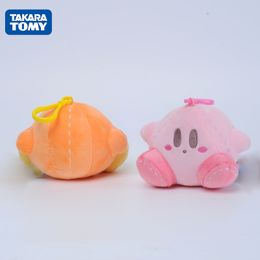 Porte-clés en peluche 12 cm étoile rose Kirby Kawaii Tomy porte-clés peluches douces porte-clés Waddle Dee jeu d'aventure cadeaux pour enfants 230603