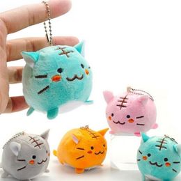 Llaveros de peluche 1 UNIDS Kawaii 6 CM Gatos JUGUETES de peluche Llavero Regalo de gato MUÑECA DE JUGUETE de peluche para niños Fiesta Cumpleaños Juguetes de peluche para niña 220923