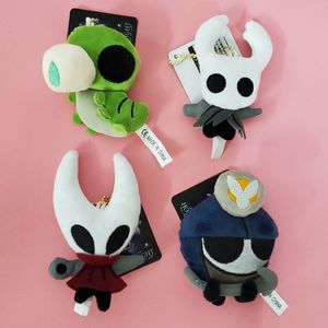 Porte-clés en peluche 24 pièces/lot 9cm jeu Hollow Knight Cosplay poupées en peluche enfants cadeau porte-clés pendentif accessoires pour les Fans poupée jouet en gros 230922