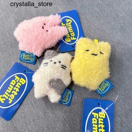 Plush Keychains 7cm Butter Rabbit Cut Keychain Anime Plush speelgoed vuldier Soft Pluche Pendant for Childrens Birthday Gifts2452804 S2452909