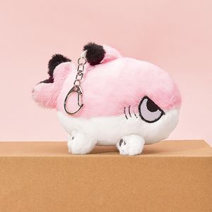 Porte-clés en peluche mignon dessin animé en peluche porte-clés bébé rose Sharkitty porte-clés Kawaii en peluche porte-clés dames étudiant sacs bagages pendentif 230818