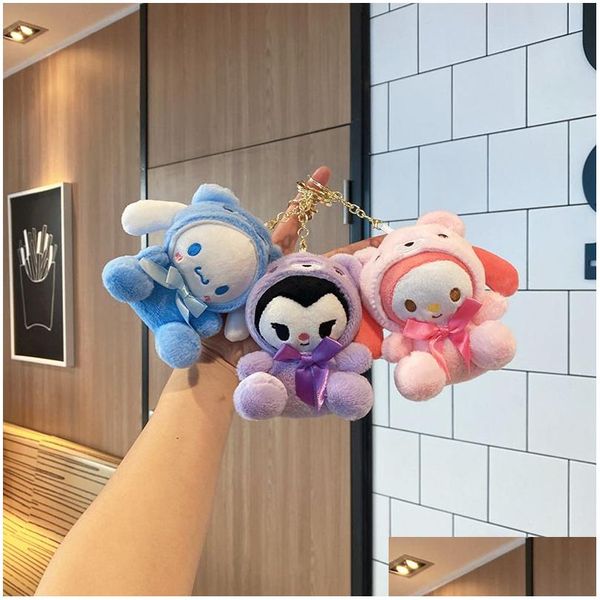 Porte-clés en peluche Mignon Cross Dressing Teddy Bear P Pendentif Poupée En Gros Mélodie Dessin Animé Porte-clés Jouet Drop Livraison Jouets Cadeaux En Peluche A Dhyv5