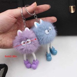 Plush keychains oor pluche keychain spirited weg hayao miyazaki mijn buurman totoro briquettes elf poppen schooltas schattige accessoires y240415