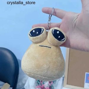 Plush Keychains Hot 10cm Game My Pet Alien Pou Plush Keychain Furtiburb Emotionele Alien pluche vullend Dier Pou Doll Childrens Birthday Gifts2452804 S2452909