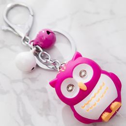 Porte-clés en peluche porte-clés créatif hibou mignon Animal clé pendentif étudiant cadeau fête cadeaux d'anniversaire pour enfants sac charmes 230911