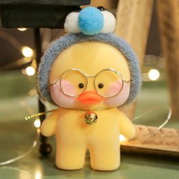 Pluche sleutelhangers mooie kleine gele eend met schattige decoratie speelgoed als een zak hanger cadeau