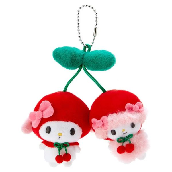 Porte-clés en peluche Mon doux piano cerise en peluche porte-clés broche Pochacco Kawaii sac porte-clés porte-clés mascotte enfants jouets pour filles petit cadeau 231010