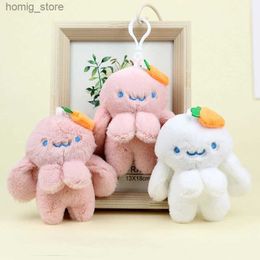 Huiles clés en peluche Octopus lapin en peluche Couchette caricaturé animal en peluche sac de poupée pendante mignon jouet en peluche pour enfants cadeau décoration de maison y240415