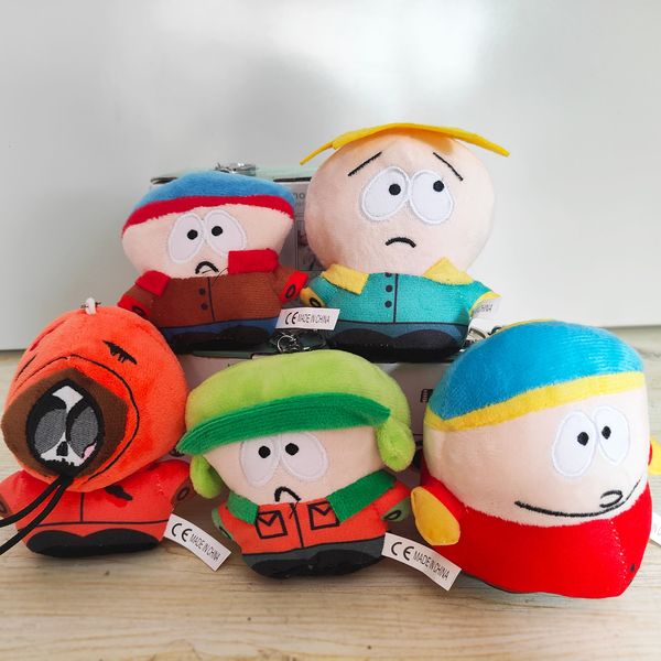 Llaveros de peluche South North Park Juguetes de peluche llavero de dibujos animados Muñeco de peluche Stan Kyle Kenny Cartman Almohada de peluche Juguetes de peluche Regalo de cumpleaños para niños 230603