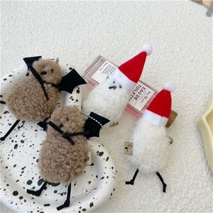 Porte-clés en peluche jouet porte-clés amusant mignon pendentif décoratif pour sac accessoires voiture porte-clés bibelots cadeau de noël en gros 230603