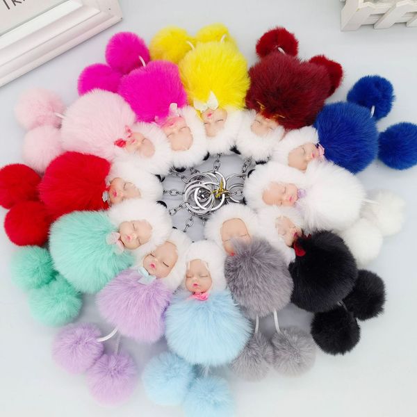 Llaveros de peluche Juguete de peluche Muñeca Llavero Accesorios Kawaii Bolsa Colgante Juguetes Clave Chian Regalo para niños Llaveros Llavero de piel esponjosa al por mayor 230922