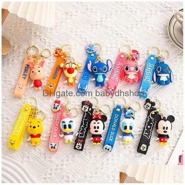 Porte-clés en peluche Saint Valentin Amoureux Mignon Dessin Animé Poupée Internet Pendentif Rouge Sile Gros Drop Livraison Jouets Cadeaux Animaux En Peluche Dhwzi