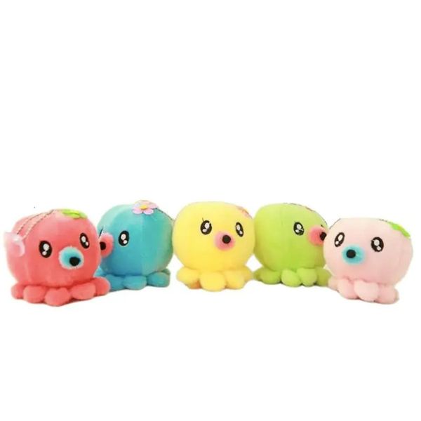 En peluche Porte-clés En gros 50 pcs/lot petit petit 10 cm poulpe en peluche jouet en peluche bébé enfant cadeau mignon en peluche poulpe jouet éducatif avec porte-clés 231016