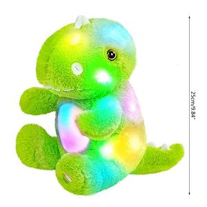 Peluche Light - Up jouets GXMB Glow in Dark Dinosaure Fée Poupée Jouet Sommeil Réaliste Animal Dessin Animé Accessoires Premiers Jouets Éducatifs Lit/Canapé 230621