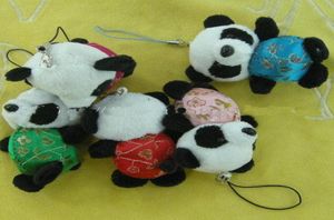 Sangles de téléphone portable en peluche Panda Charms Chaîne de téléphone portable Lanière Bijoux de téléphone Pendentif mobile 40 pcslot 3686138