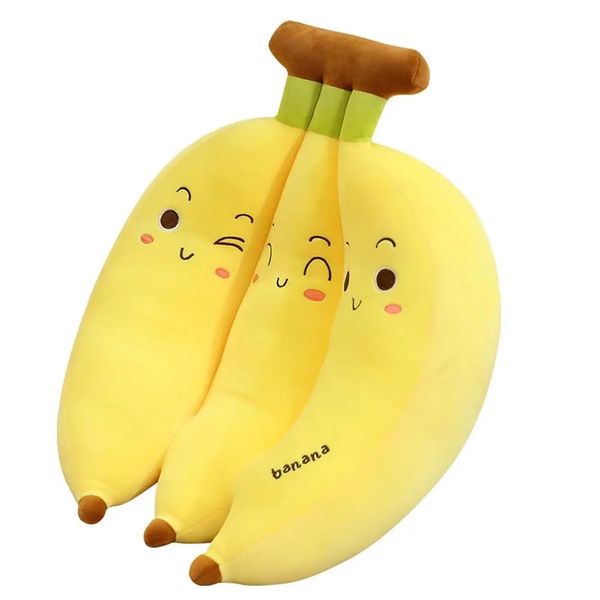 Oreillers en peluche coussins 35 dessin animé créatif banane oreiller Kawaii canapé coussin jouet mignon poupée enfants fruits jouets enfant cadeau 231018