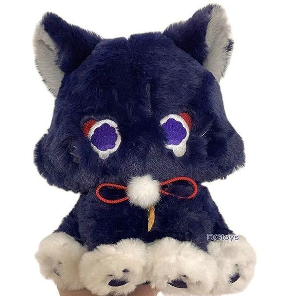 Oreillers en peluche coussins Genshin jeu Anime Figure poupée moelleux chat peluche jouet Impact Wanderer animal Scaramouche Cosplay mascotte cadeau pour enfants 230922