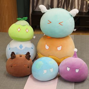Pluche Kussens Kussens Genshin Impact Slime Speelgoed Anime Lamp Pop Kussen Kawaii Zachte Knuffels Voor Kinderen 230531
