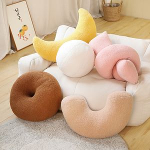 Oreillers en peluche Coussins INS En Peluche Moon Ball Oreiller En Peluche Moon Ball Donut Style Coussin Décoration De La Maison Oreiller Cadeau D'anniversaire 230720