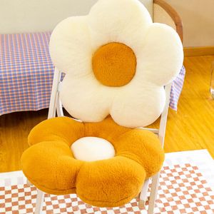 Oreillers en peluche Coussins INS Canapé Fleur Coussins Ultra Doux En Peluche Chaise De Bureau Coussin Chambre Doux Élastique Tapis De Sol Salon Décor cojine 230603