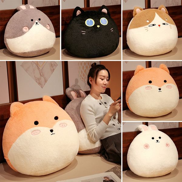 Oreillers en peluche coussins japonais gros chat en peluche mignon petit lapin lit oreiller coussin fille dormir tenir dormir poupée