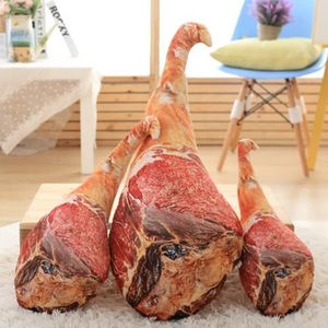 Almohadas de felpa Cojines Novedad comida de peluche juguete de jamón almohada regalo divertido relleno suave impresión 3D baqueta de peluche juguete niños niño niña regalo 50-70 cm WJ278 230720