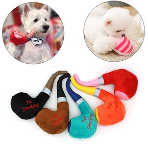 Peluche Pipe Pantoufles Chien Jouet À Mâcher Jouets Pour Animaux De Compagnie Couineurs pour Petits Chiens Bouledogue Français Yorkshire Chiot mascotas Fournitures Dents De Nettoyage