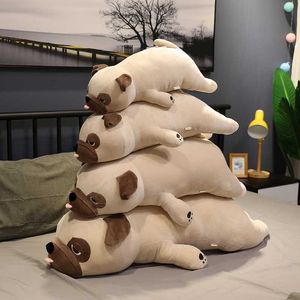 Pluche Pug Speelgoed Gevulde Pluche Animal Shar Pei Soft Doll Hond Pluche Speelgoed Kussen Kinderen Speelgoed Verjaardagscadeau voor Vriendin 210724