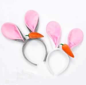 Oreilles de lapin en peluche bandeau carotte cosplay équipement scène performance accessoires bandeau cheveux accessoires adulte chapeaux habiller