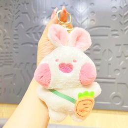 Peluche radis lapin petit porte-clés poupée cartable sac à dos poupée en gros porte-clés mignon poupée pendentif