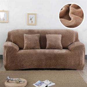 Pluche dikke sofa cover voor woonkamer verstelbare elastische hoek couch covers sectionele slipcover decor sofa chaise cover lounge 2111102